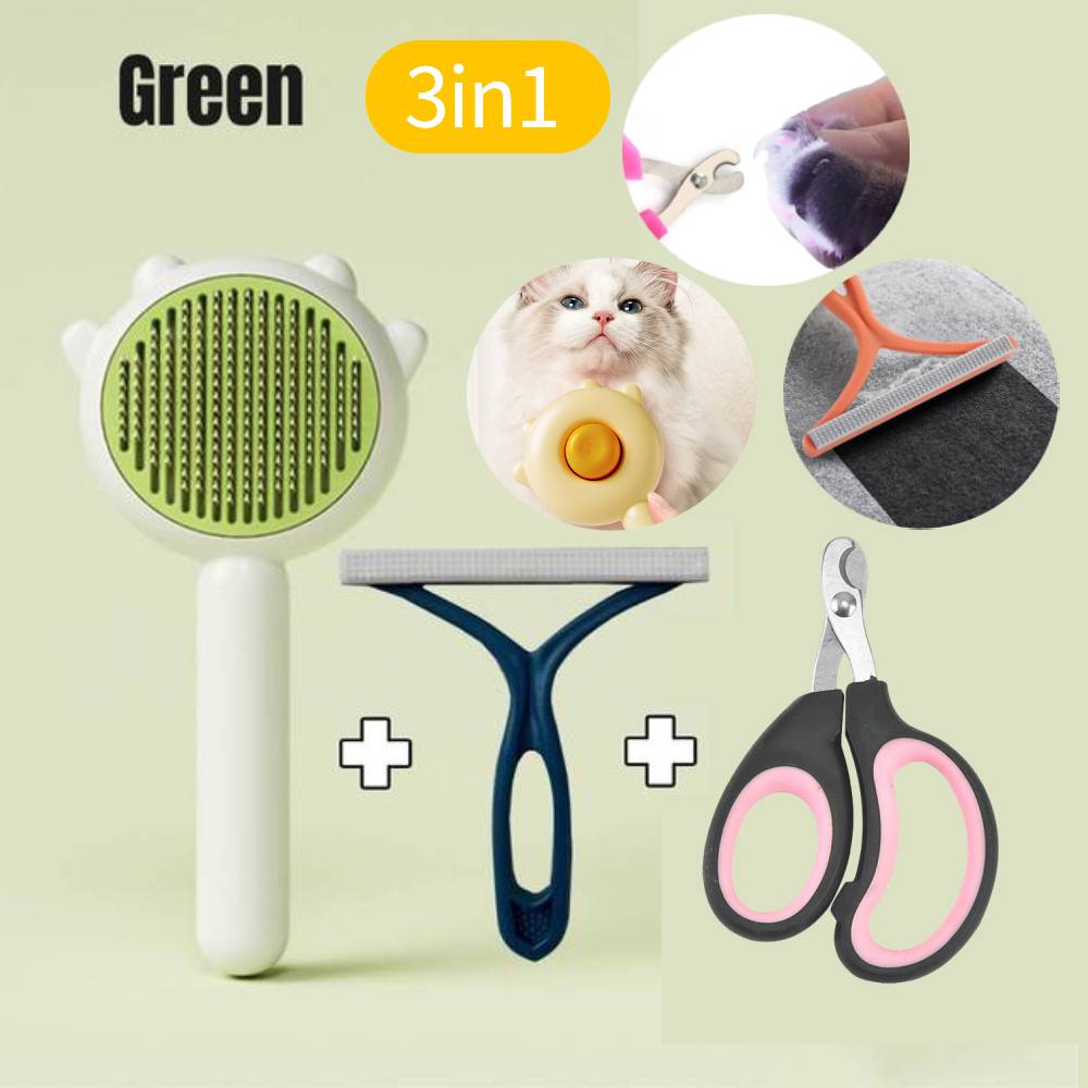 🐱Self Cleaning Dog/Cat Brush!🐶