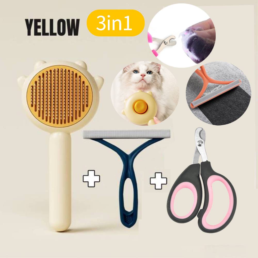 🐱Self Cleaning Dog/Cat Brush!🐶