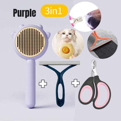 🐱Self Cleaning Dog/Cat Brush!🐶